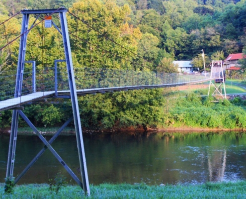 Anglers Way Road Swinging Bridge