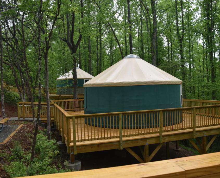 Yurts at Natural Tunnel Campground