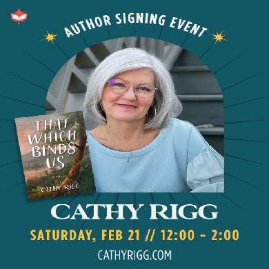 Author Cathy Rigg, book signing